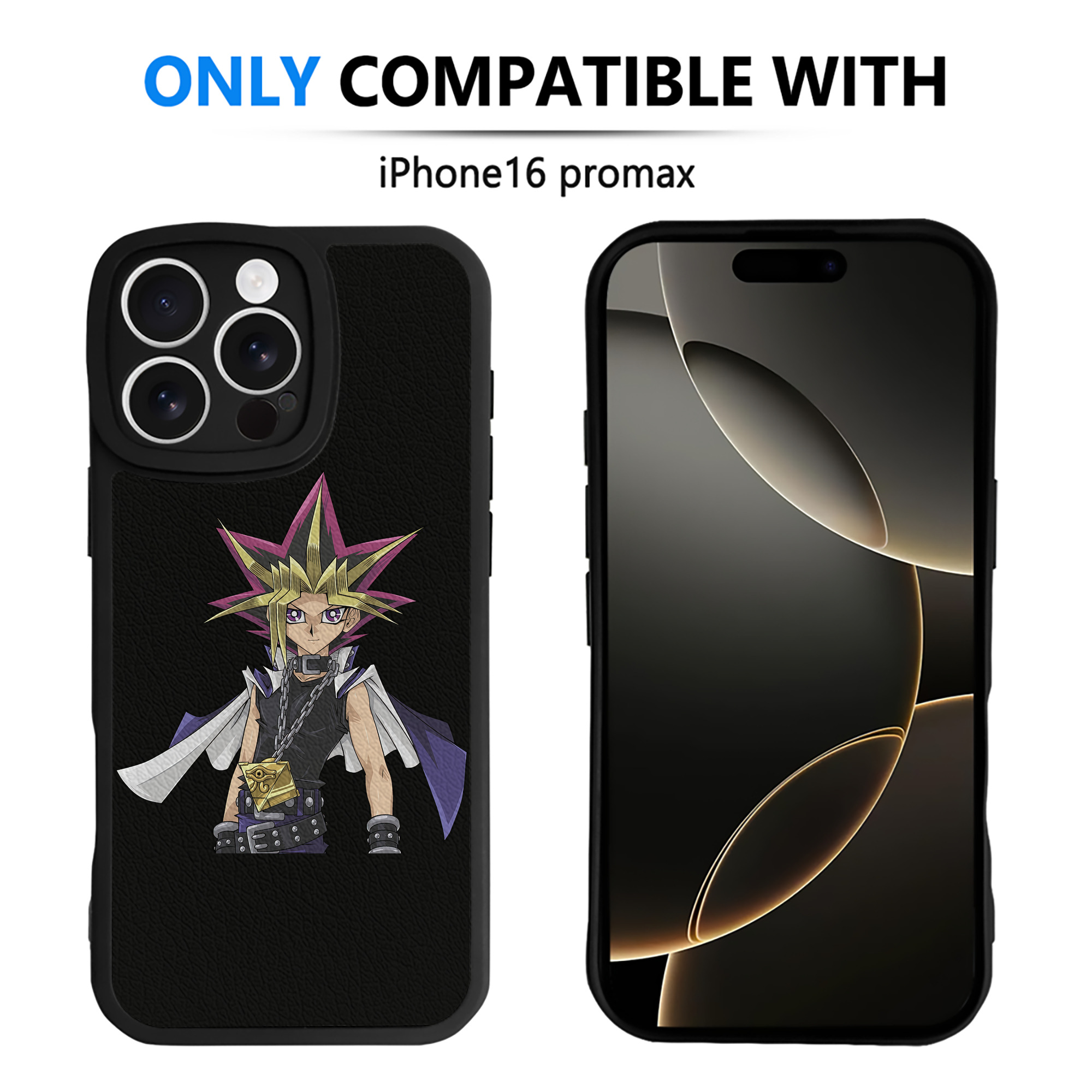 遊☆戯☆王 Yu-Gi-Oh! 【iPhone 16シリーズ対応】シリコンスマホケース（レザー調） 材質：シリコン